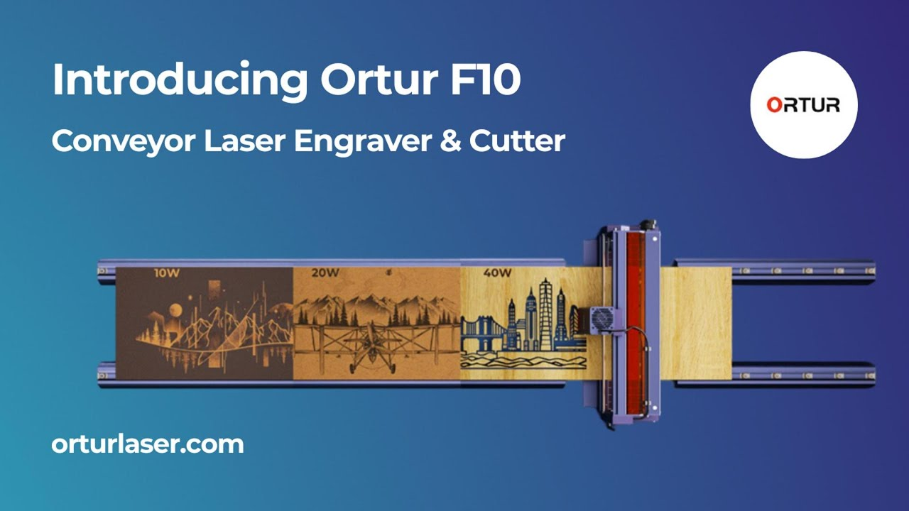 Charger la vidéo : Présentation du graveur laser à convoyeur Ortur F10