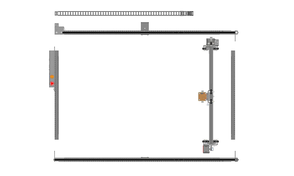 Ortur LM2 Extension Kit assembly diagram