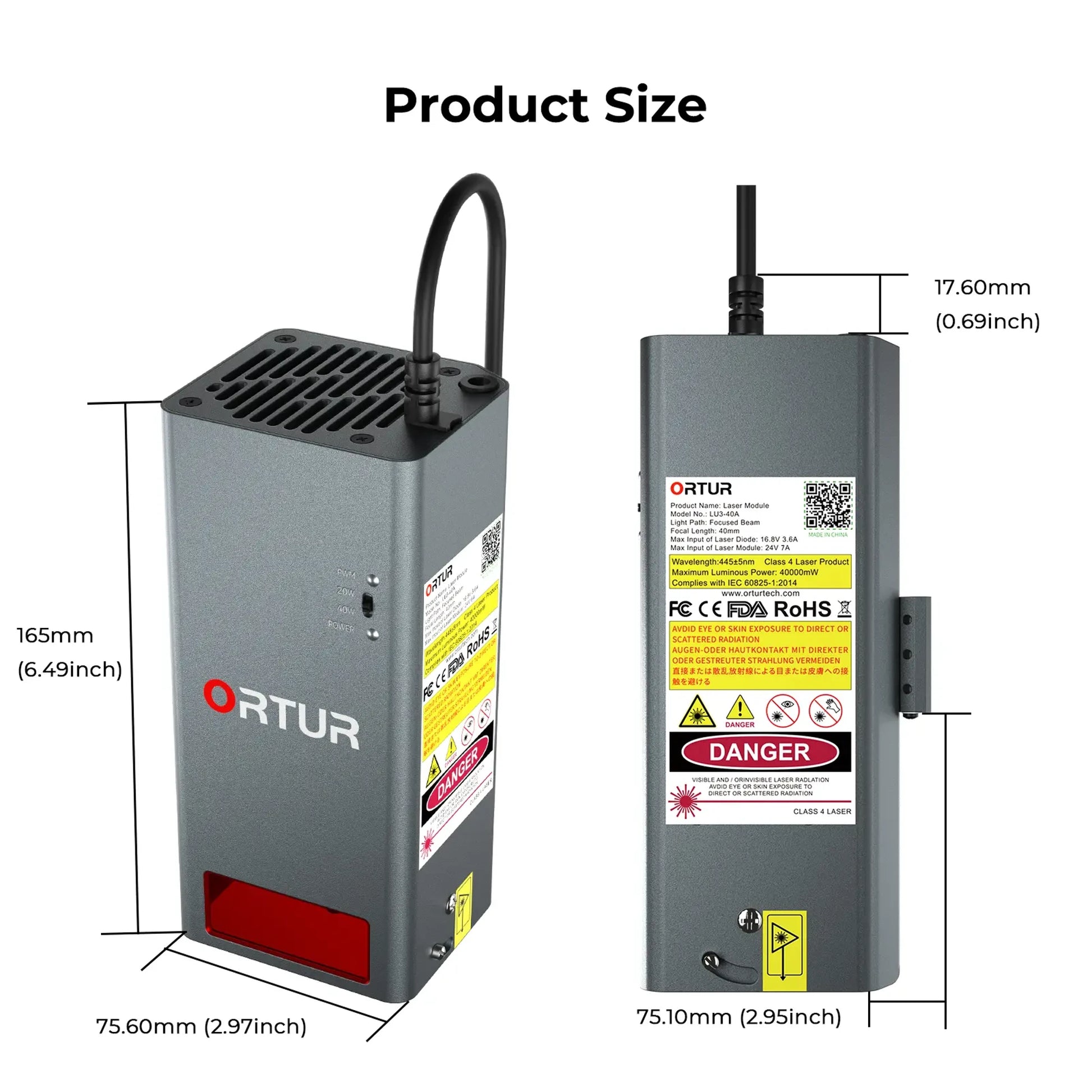 Ortur 40W Laser Module LU3-40A