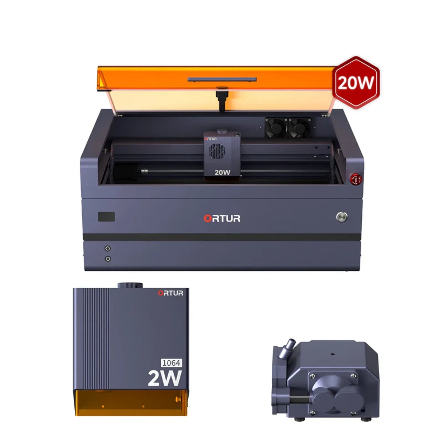 Ortur H20 Enclosed Laser Engraver & Cutter 20W + 2W IR