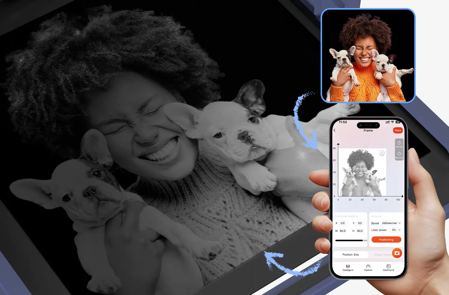 Ortur R1 personalization in seconds